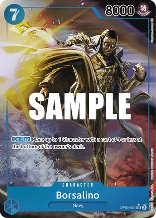 Borsalino (Alternate Art) (OP05-051) [Awakening of the New Era] Foil One Piece Single Bandai