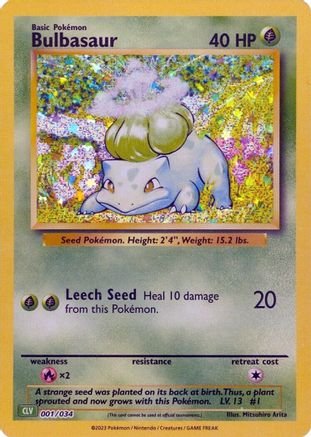 Bulbasaur (1) Holofoil [Misc: Trading Card Game Classic] Pokemon Single Pokémon