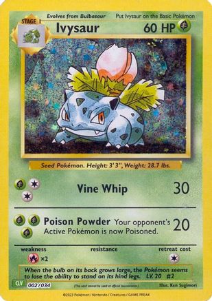 Ivysaur (2) Holofoil [Misc: Trading Card Game Classic] Pokemon Single Pokémon