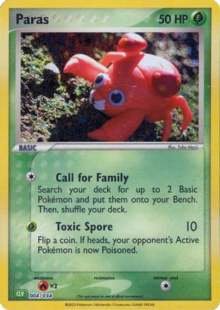 Paras (4) Holofoil [Misc: Trading Card Game Classic] Pokemon Single Pokémon