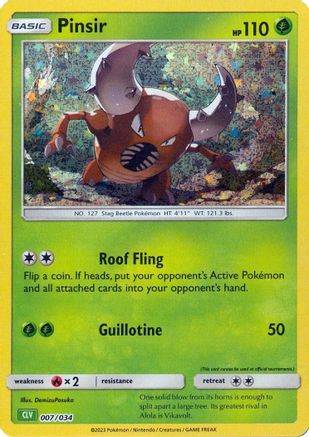 Pinsir (7) Holofoil [Misc: Trading Card Game Classic] Pokemon Single Pokémon