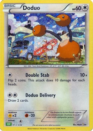 Doduo (13) Holofoil [Misc: Trading Card Game Classic] Pokemon Single Pokémon
