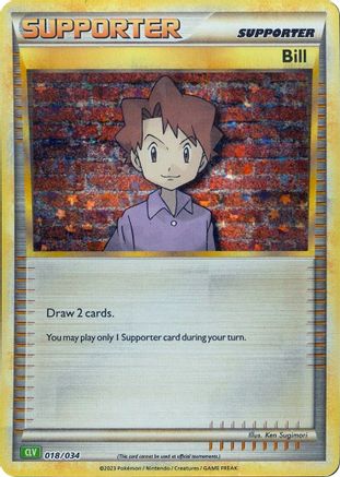 Bill (CLV) (18) Holofoil [Misc: Trading Card Game Classic] Pokemon Single Pokémon