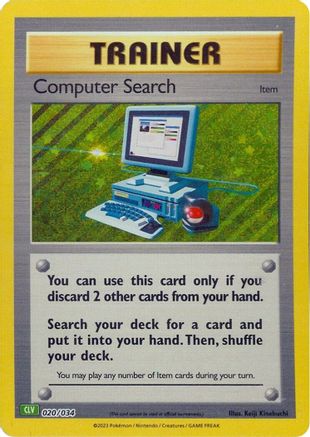 Computer Search (CLV) (20) Holofoil [Misc: Trading Card Game Classic] Pokemon Single Pokémon