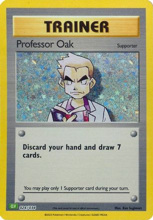 Professor Oak (CLV) (24) Holofoil [Misc: Trading Card Game Classic] Pokemon Single Pokémon