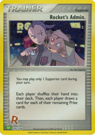 Rocket's Admin. (CLV) (26) Holofoil [Misc: Trading Card Game Classic] Pokemon Single Pokémon
