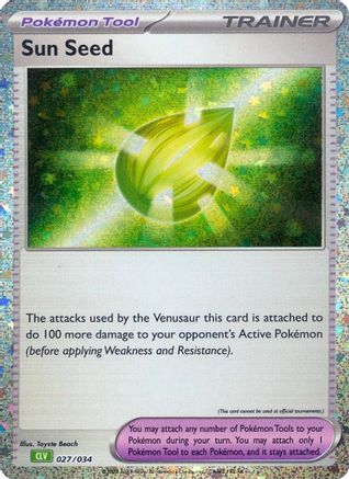 Sun Seed (27) Holofoil [Misc: Trading Card Game Classic] Pokemon Single Pokémon