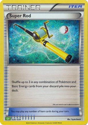 Super Rod (CLV) (28) Holofoil [Misc: Trading Card Game Classic] Pokemon Single Pokémon