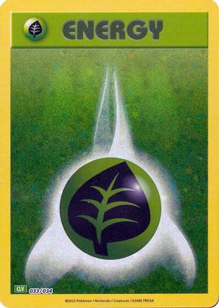 Basic Grass Energy (33) Holofoil [Misc: Trading Card Game Classic] Pokemon Single Pokémon