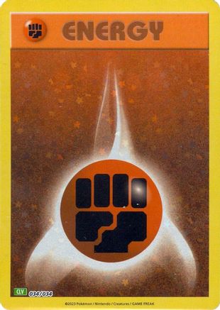 Basic Fighting Energy (34) Holofoil [Misc: Trading Card Game Classic] Pokemon Single Pokémon