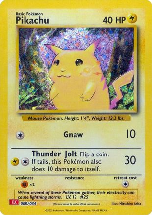 Pikachu (8) Holofoil [Misc: Trading Card Game Classic] Pokemon Single Pokémon