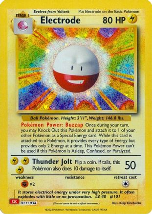 Electrode (11) Holofoil [Misc: Trading Card Game Classic] Pokemon Single Pokémon
