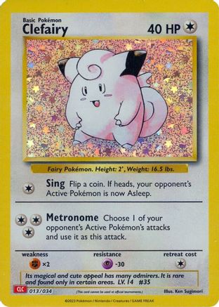 Clefairy (13) Holofoil [Misc: Trading Card Game Classic] Pokemon Single Pokémon