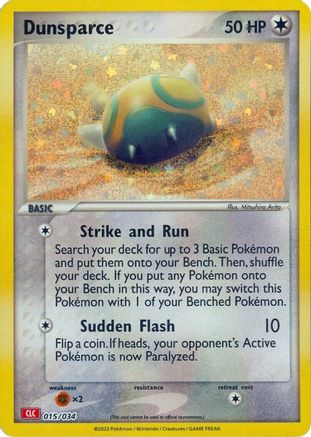 Dunsparce (15) Holofoil [Misc: Trading Card Game Classic] Pokemon Single Pokémon