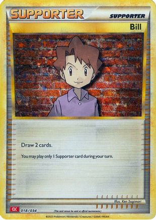 Bill (CLC) (18) Holofoil [Misc: Trading Card Game Classic] Pokemon Single Pokémon
