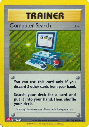 Computer Search (CLC) (20) Holofoil [Misc: Trading Card Game Classic] Pokemon Single Pokémon