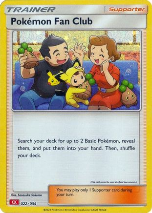 Pokemon Fan Club (CLC) (22) Holofoil [Misc: Trading Card Game Classic] Pokemon Single Pokémon