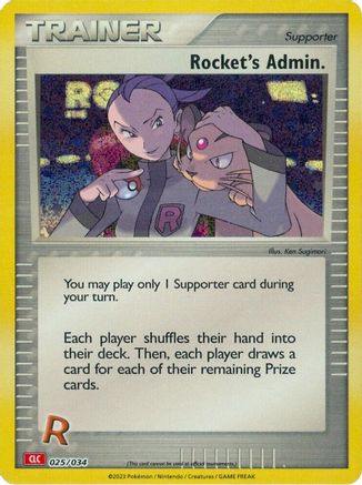 Rocket's Admin. (CLC) (25) Holofoil [Misc: Trading Card Game Classic] Pokemon Single Pokémon