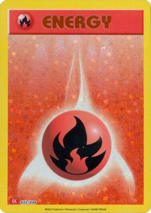 Basic Fire Energy (33) Holofoil [Misc: Trading Card Game Classic] Pokemon Single Pokémon