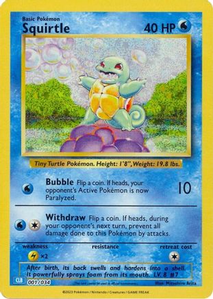 Squirtle (1) Holofoil [Misc: Trading Card Game Classic] Pokemon Single Pokémon