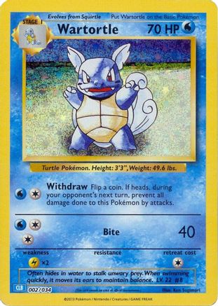 Wartortle (2) Holofoil [Misc: Trading Card Game Classic] Pokemon Single Pokémon