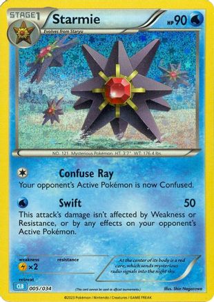 Starmie (5) Holofoil [Misc: Trading Card Game Classic] Pokemon Single Pokémon