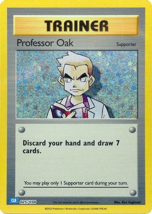 Professor Oak (CLB) (25) Holofoil [Misc: Trading Card Game Classic] Pokemon Single Pokémon