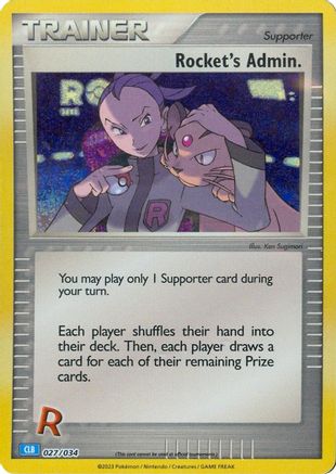 Rocket's Admin. (CLB) (27) Holofoil [Misc: Trading Card Game Classic] Pokemon Single Pokémon