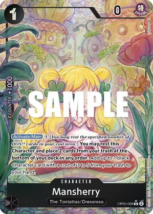 Mansherry (Alternate Art) (OP05-088) [Awakening of the New Era] Foil One Piece Single Bandai