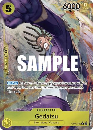 Gedatsu (Alternate Art) (OP05-102) [Awakening of the New Era] Foil One Piece Single Bandai
