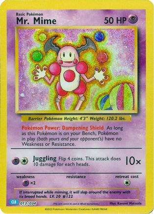 Mr. Mime (13) Holofoil [Misc: Trading Card Game Classic] Pokemon Single Pokémon