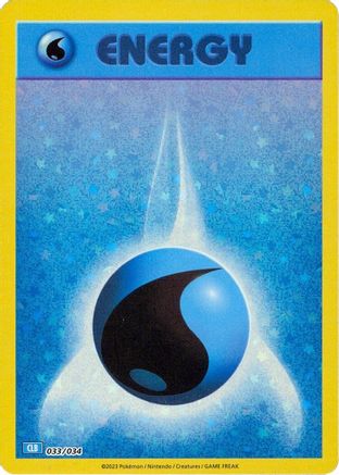 Basic Water Energy (33) Holofoil [Misc: Trading Card Game Classic] Pokemon Single Pokémon