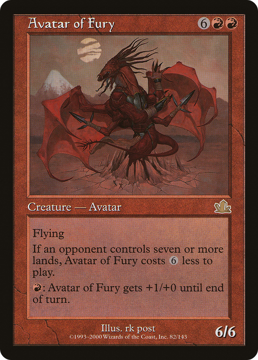 Avatar of Fury (PCY-082) [Prophecy] MTG Single Wizards of the Coast