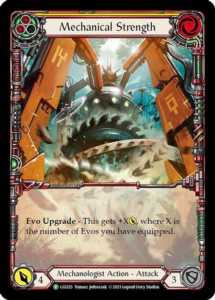 Mechanical Strength (Yellow) [LGS225] (Promo)  Rainbow Foil Flesh And Blood Single Flesh And Blood   