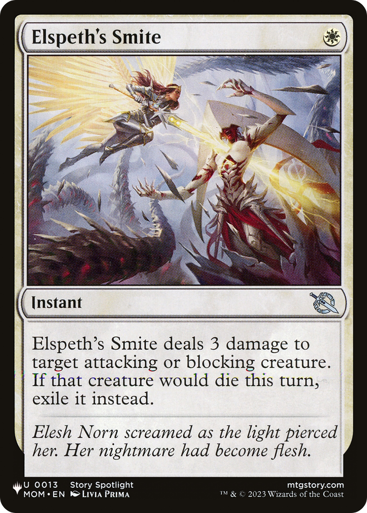 Elspeth's Smite (LIST-0013) [Mystery Booster] The List MTG Single Wizards of the Coast