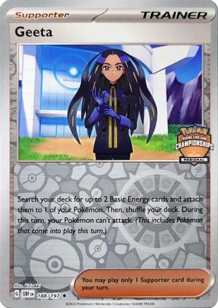 Geeta - 188/197 (Regional Championships) () Reverse Holofoil [Promos: League & Championship Cards] Pokemon Single Pokémon