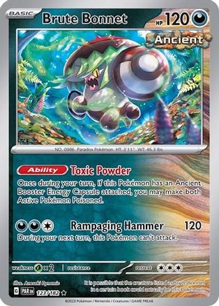 Brute Bonnet - 123/182 (Cosmos Holo) Holofoil [Misc: Cards & Products] Pokemon Single Pokémon