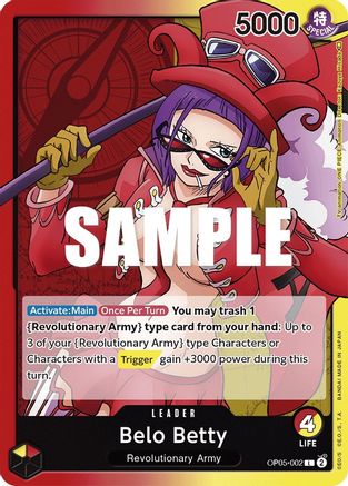 Belo Betty (002) (OP05-002) [Awakening of the New Era] One Piece Single Bandai