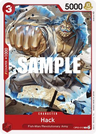 Hack (OP05-012) [Awakening of the New Era] One Piece Single Bandai