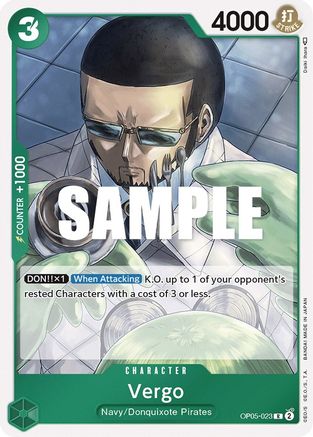 Vergo (OP05-023) [Awakening of the New Era] Foil One Piece Single Bandai