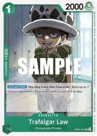 Trafalgar Law (027) (OP05-027) [Awakening of the New Era] One Piece Single Bandai