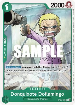 Donquixote Doflamingo (028) (OP05-028) [Awakening of the New Era] One Piece Single Bandai