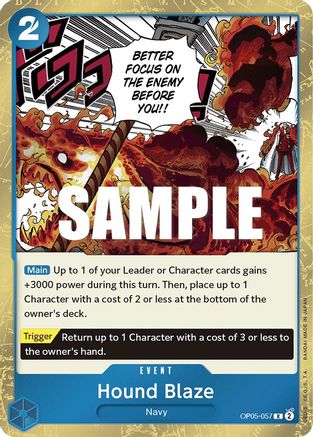 Hound Blaze (OP05-057) [Awakening of the New Era] Foil One Piece Single Bandai