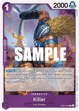 Killer (OP05-064) [Awakening of the New Era] Foil One Piece Single Bandai