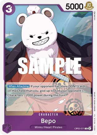 Bepo (OP05-071) [Awakening of the New Era] Foil One Piece Single Bandai