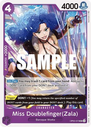 Miss Doublefinger(Zala) (OP05-073) [Awakening of the New Era] One Piece Single Bandai