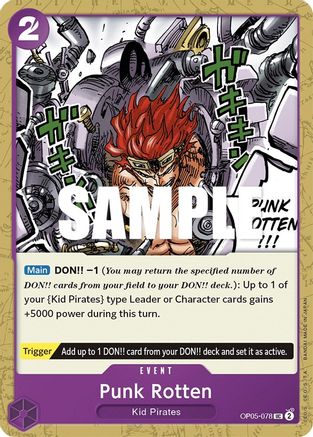 Punk Rotten (OP05-078) [Awakening of the New Era] One Piece Single Bandai