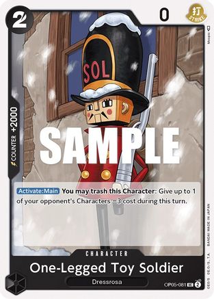 One-Legged Toy Soldier (OP05-081) [Awakening of the New Era] One Piece Single Bandai