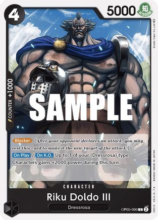Riku Doldo III (OP05-090) [Awakening of the New Era] One Piece Single Bandai