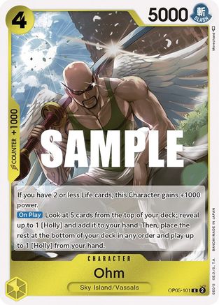 Ohm (OP05-101) [Awakening of the New Era] Foil One Piece Single Bandai